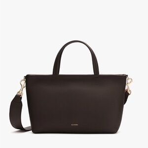 Cuyana Mini Easy Zipper Tote in Mocha